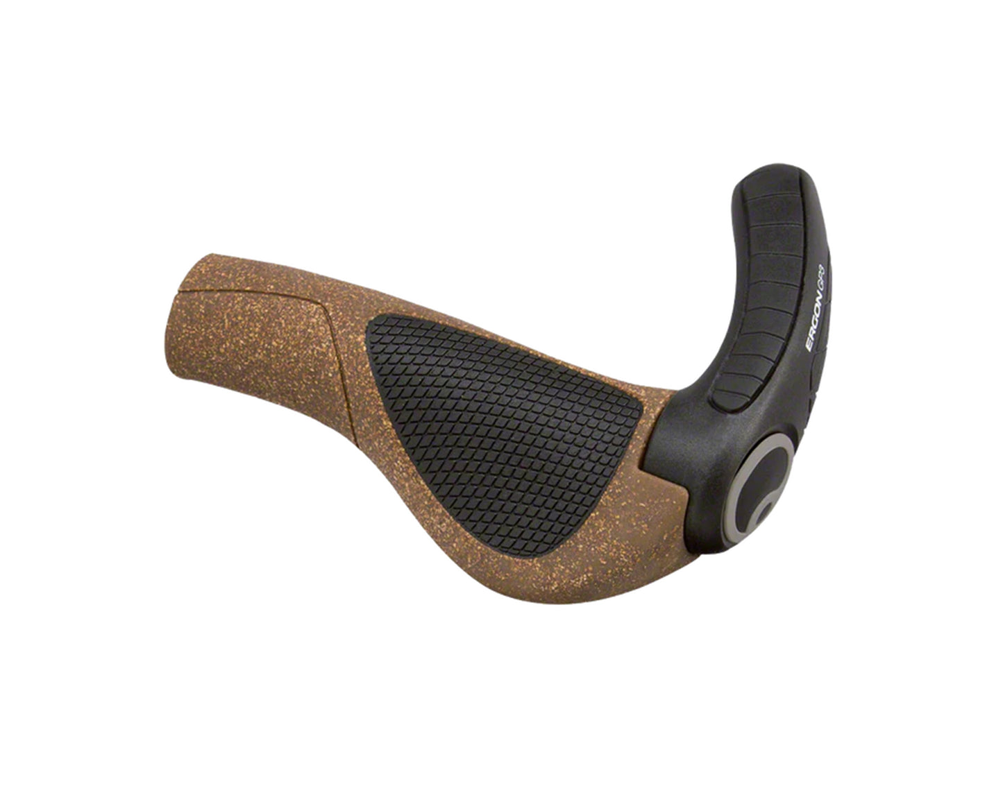 ERGON GP3 BIOKORK GRIPS - LARGE BLACK/CORK LOCK-ON