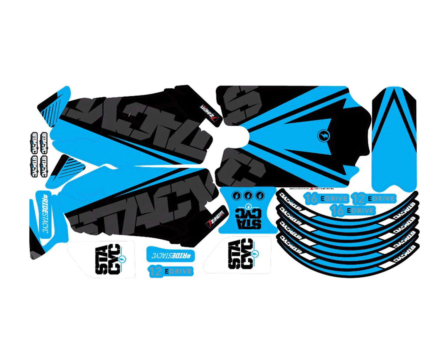 Stacyc Graphics Kit Electrify Cyan