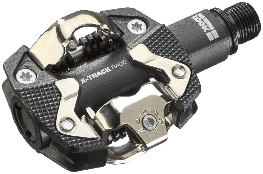 LOOK X-TRACK RACE PEDALS - DUAL SIDED CLIPLESS CHROMOLY 9/16 BLACK